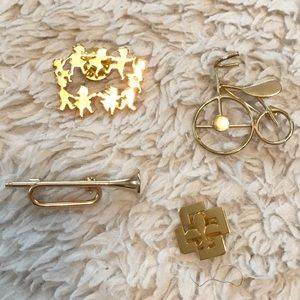 Bundle of 4 Pins - Children, Tricycle, Bugle